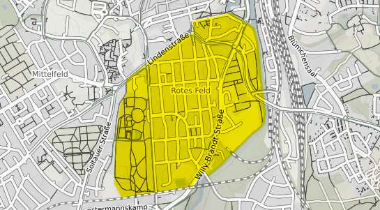 Immobilienpreisekarte L&uuml;neburg Rotes Feld